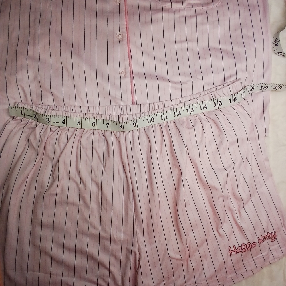 Hello Kitty Pink Striped Pajama Sleep Set – Size XL – NWT - Picture 5 of 13